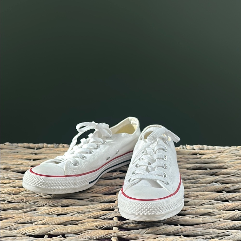 Converse White Canvas Sneakers